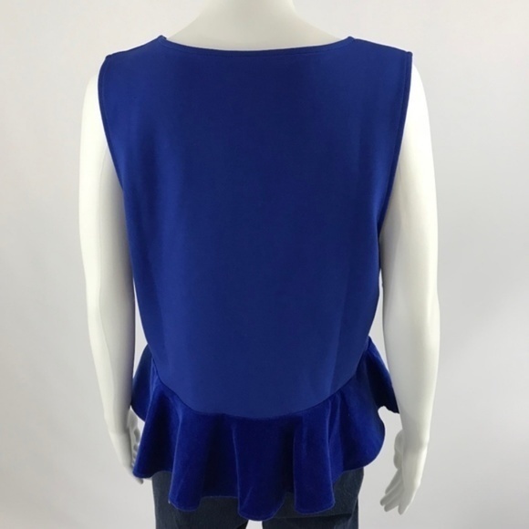 NEW JCrew Top Blouse Size XLarge Velvet Peplum - Picture 7 of 8
